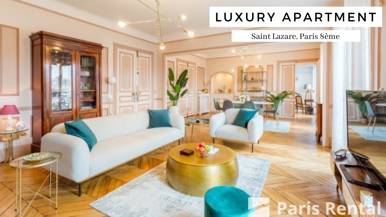 Luxury Paris Rental Apartment Tour | Saint Lazare | PARISRENTAL - REF. 43806