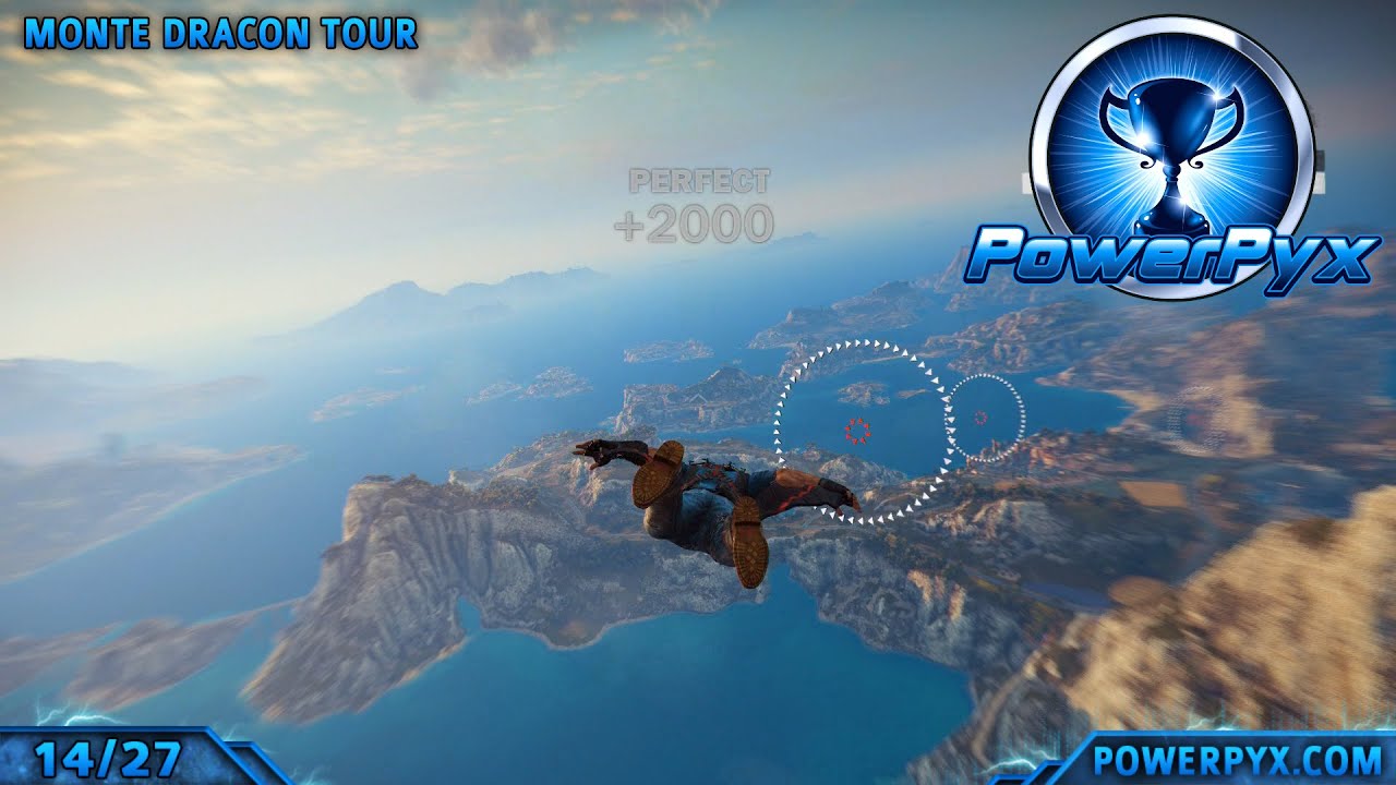 Just Cause 3 - 5 Gears in All Wingsuit Traversal Course Challenges - Walkthrough & Locations