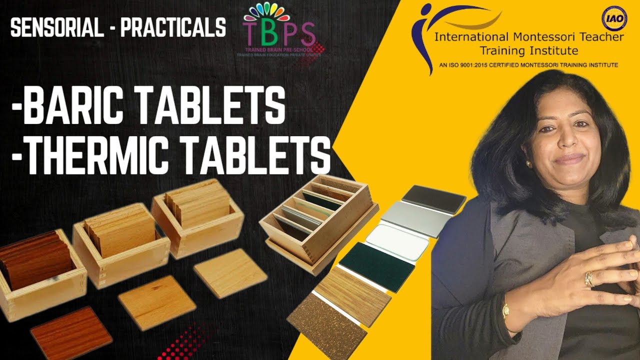 IMTTI - Sensory Learning | Montessori Baric Tablets | Teacher Training | Divya Madhukar | TBPS