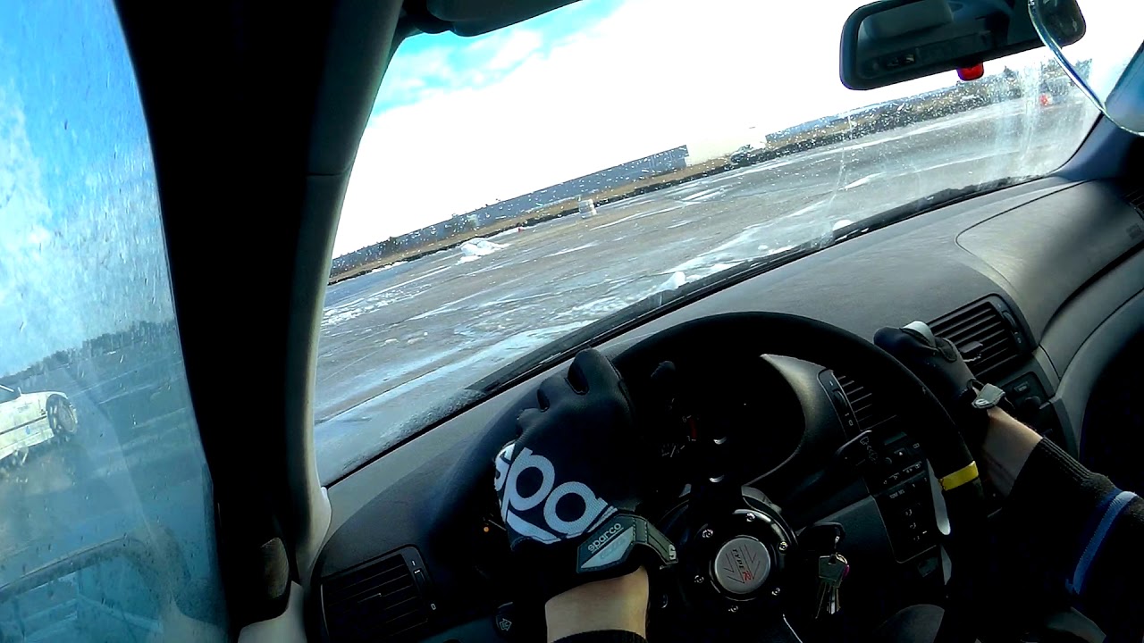 First winter drift practice with BMW E46 M54B30 at Tor Krzywa