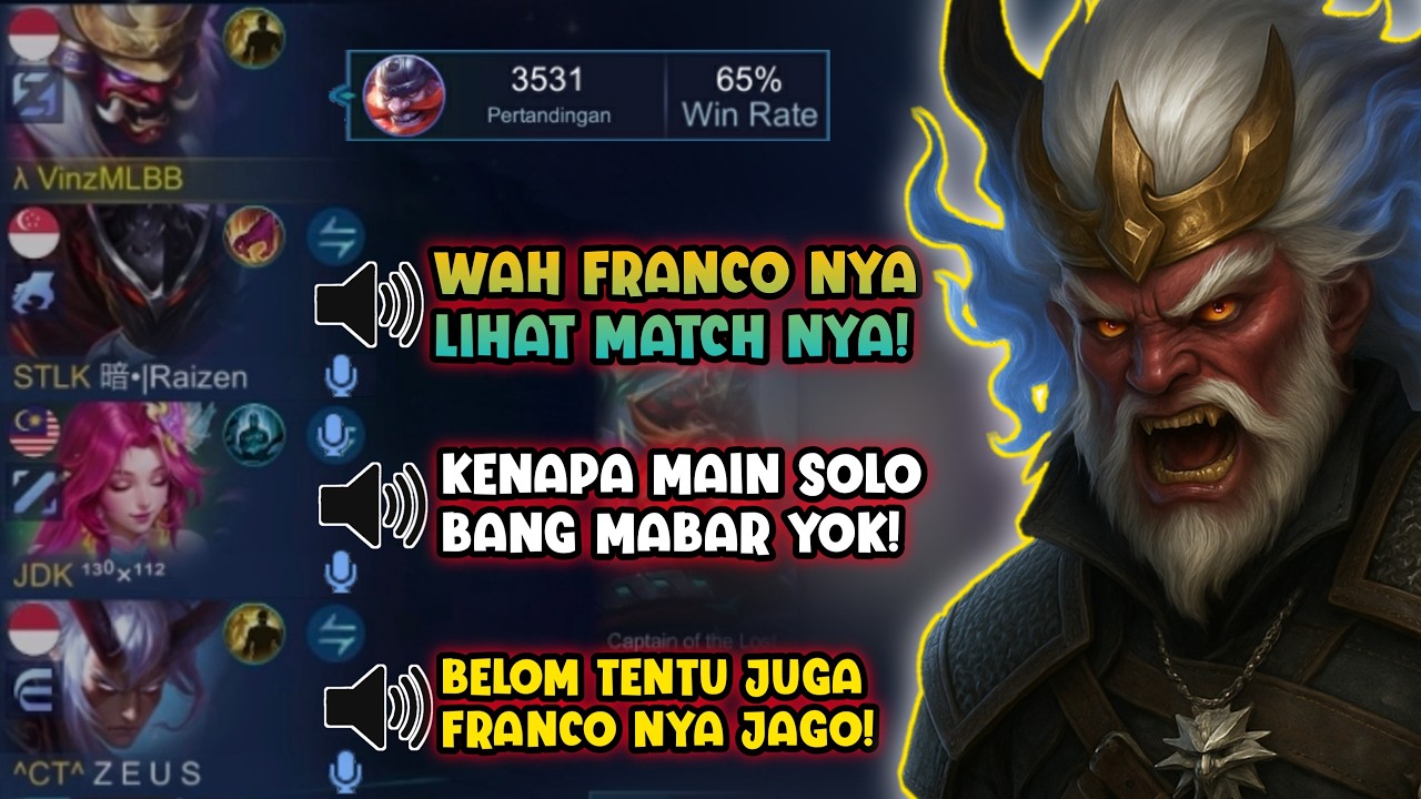 REACTION TEAM KETIKA HOOK FRANCO GUA HAMPIR 98% PERFECT NO MISS YANG NGEBIKIN MINTA JOIN PARTY!