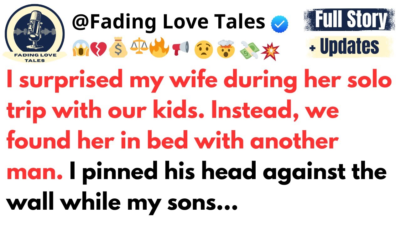 I surprised my wife during her solo trip with our kids. Instead, we found her in bed with another…
