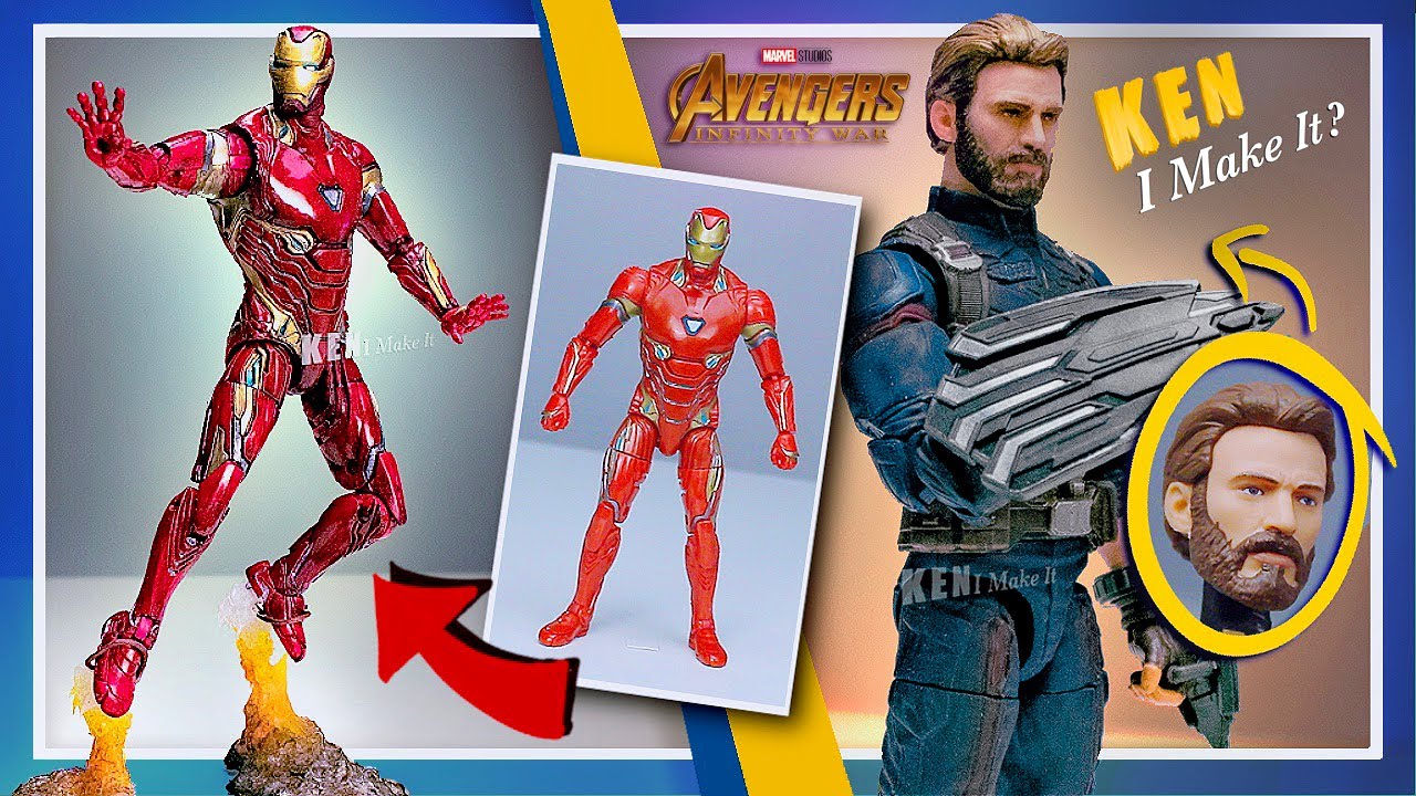 Ремонт фигурок Marvel Legends ЖЕЛЕЗНЫЙ ЧЕЛОВЕК и КАПИТАН АМЕРИКА - Мстители: Война бесконечности ...