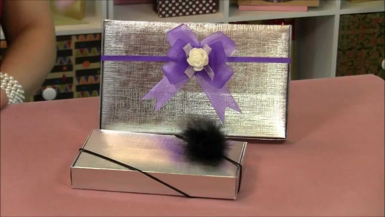 Metallic Silver 1 Piece Folded Candy Boxes