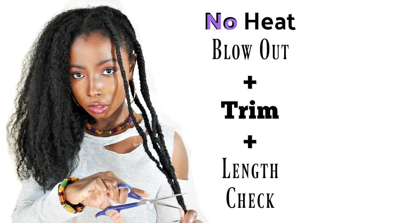 BEST No Heat Trim  | Length Check  | Fast Hair Growth By Retaining Length | Natural Hair