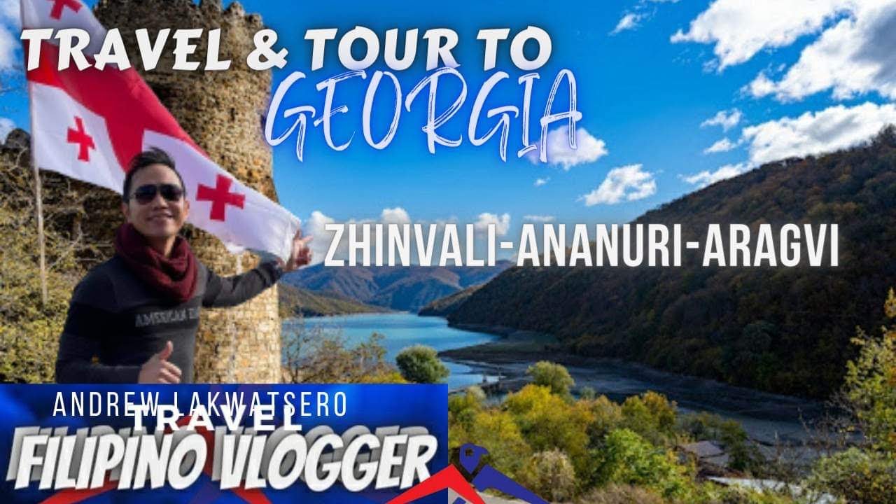 WINTER IN GEORGIA- ZHINVALI RESERVOIR | ANANURI CASTLE | ARAGVI BLACK AND WHITE @AndrewLakwatsero