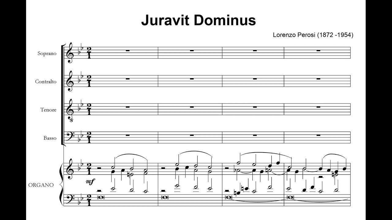 Perosi, Lorenzo (1872 - 1956) Juravit Dominus