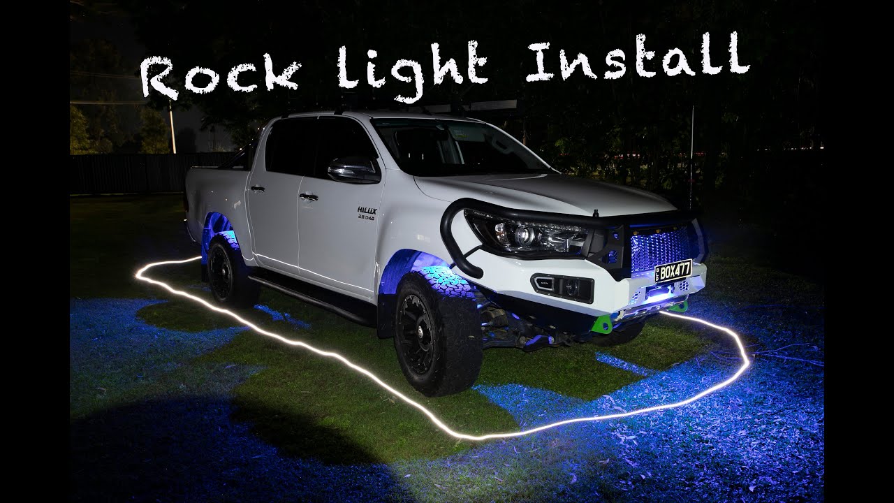 INSTALLING RGB ROCK LIGHTS!