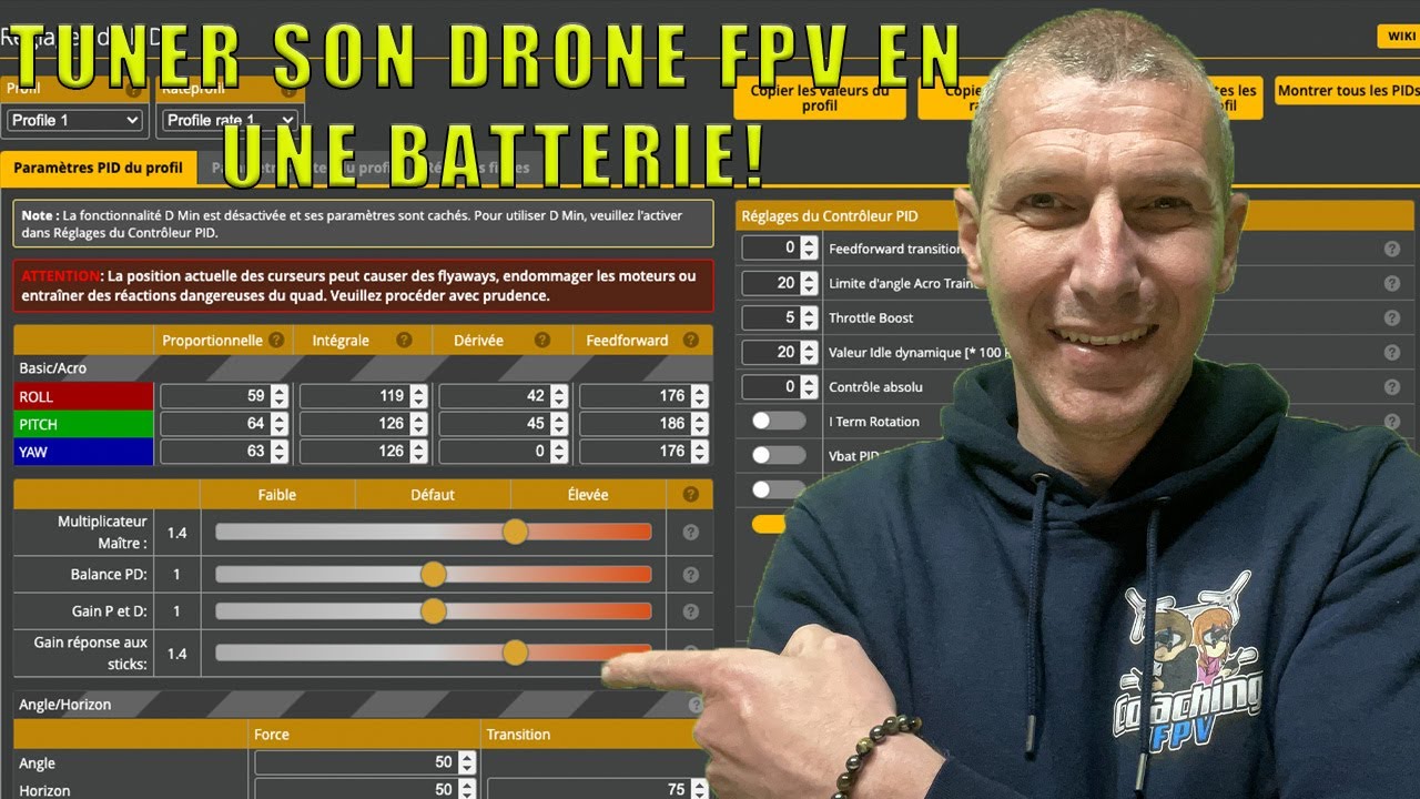 Réglez les PIDs de votre drone FPV  en une batterie !