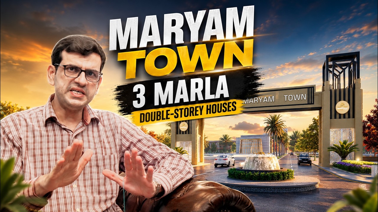 🏡 Maryam Town Lahore 3 Marla Villas | Easy 3-Year Installment Plan | Possession in 2 Years