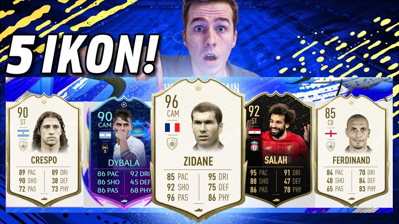 ZIDANE 96! 5 IKON W DRAFCIE! REKORD?! | FIFA 20