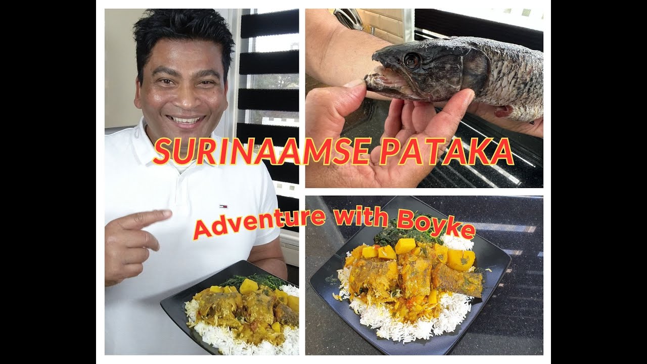 Surinaamse Vis Pataka  S R | Cooking Suriname wolf fish | Fish Curry | Surinaams eten koken