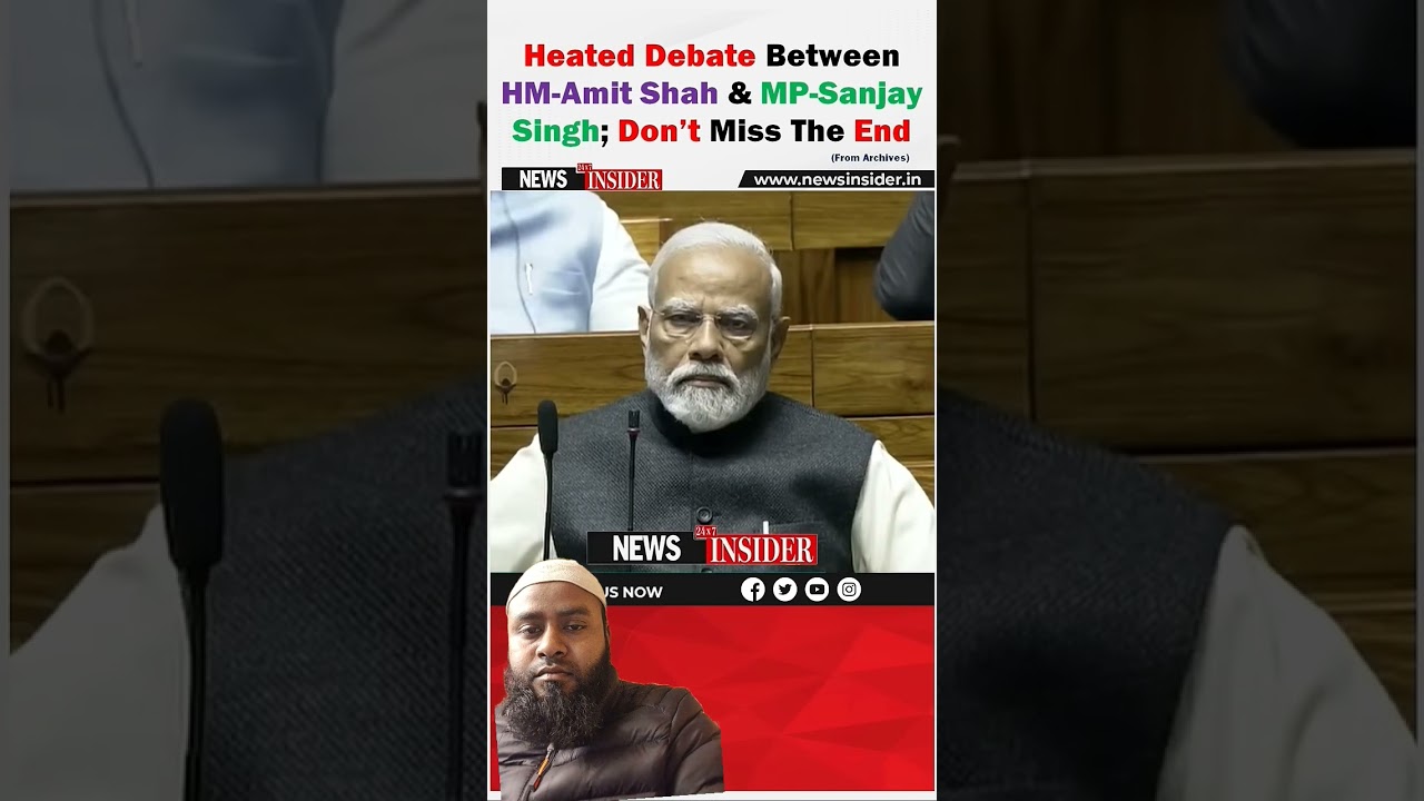 heated debate between hm Amit Shah & MP Sanjay Singh don't miss the end#goodnews#news