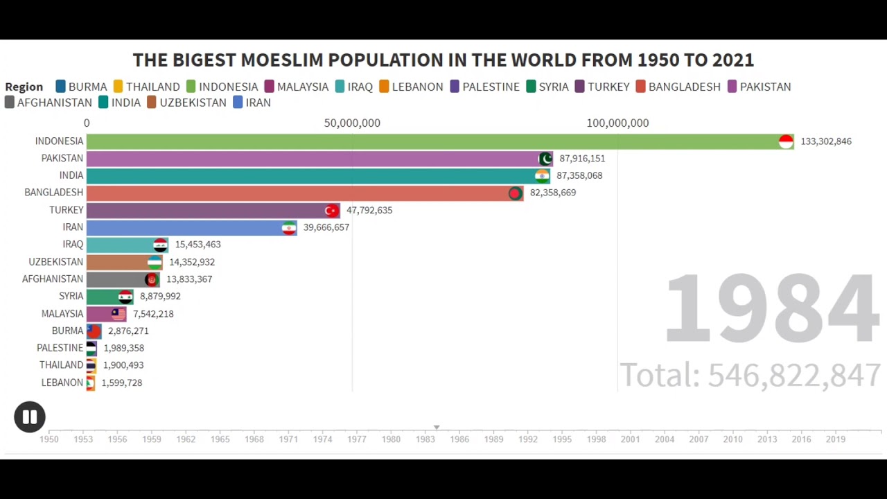 THE BIGEST MOESLIM POPULATION