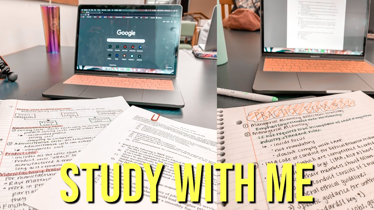 STUDY WITH ME: Accounting Exam/Business Major | UNC Charlotte
