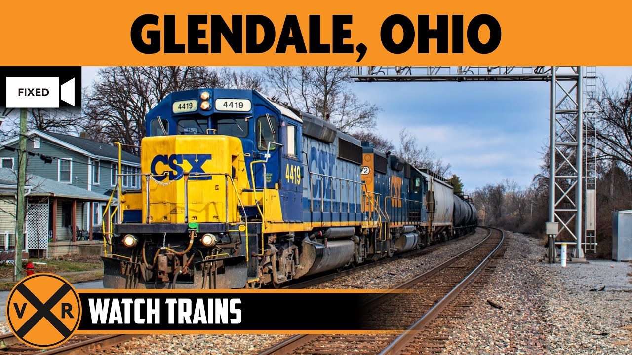 Glendale, Ohio, USA | LIVE Train Camera (Fixed View – North)