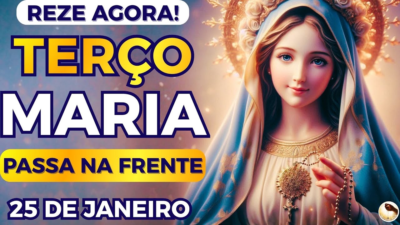 📿Terço Maria Passa na Frente e Liberta o que me Impede de Alcançar o Meu Impossível! Reze com Fé