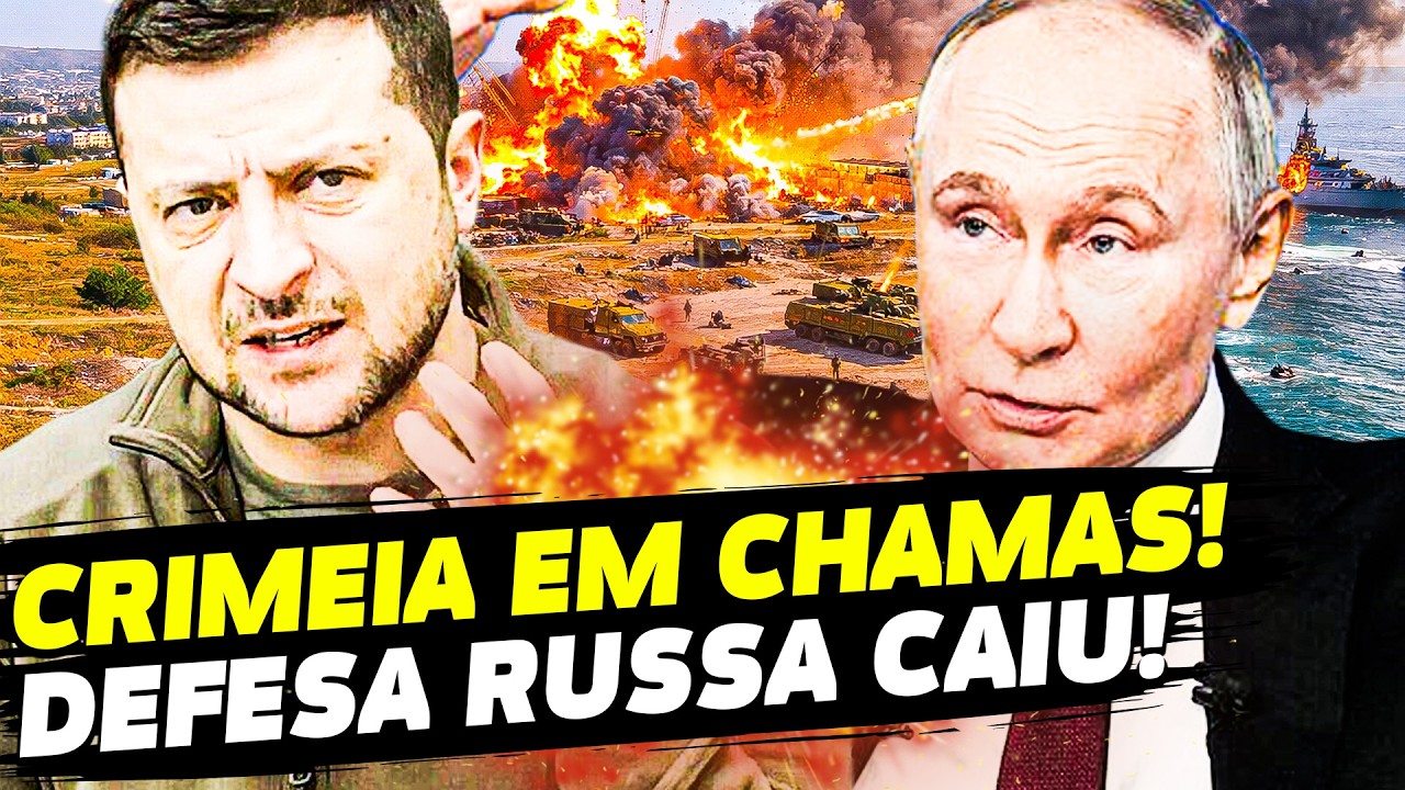 💣 Ucrânia avança na CRIMEIA! Defesa russa DESABA! Explosões e pânico tomam a península!