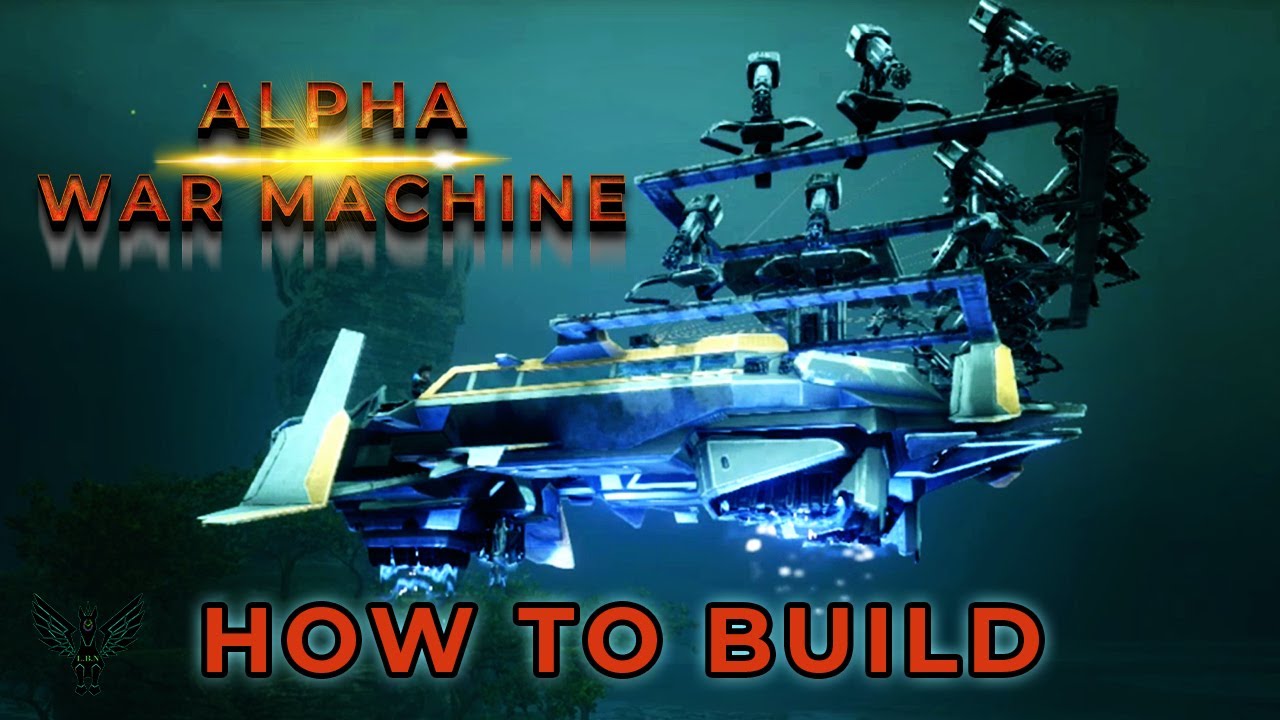 ARK GENESIS: ALPHA WAR MACHINE - HOW TO BUILD -  TEK HOVER SKIFF