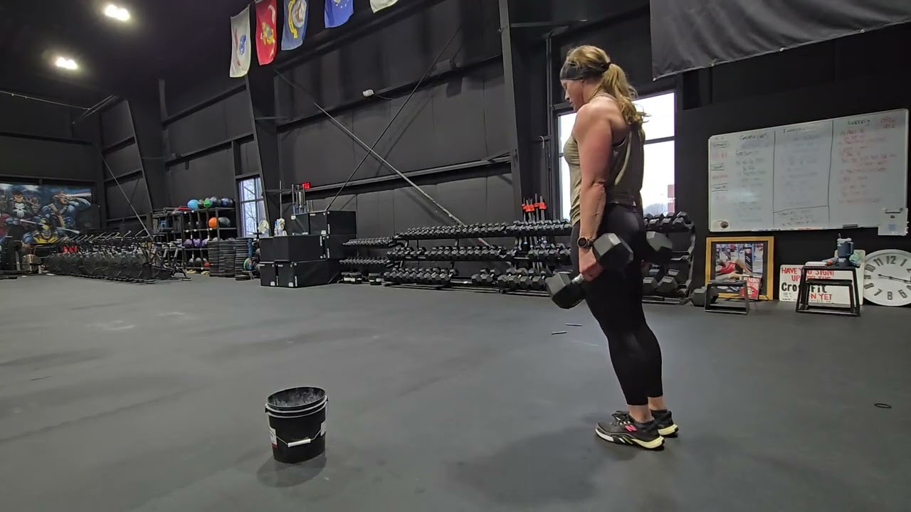 5 rft 5 devils press 10 walking lunge steps 50 DU 2.20.26