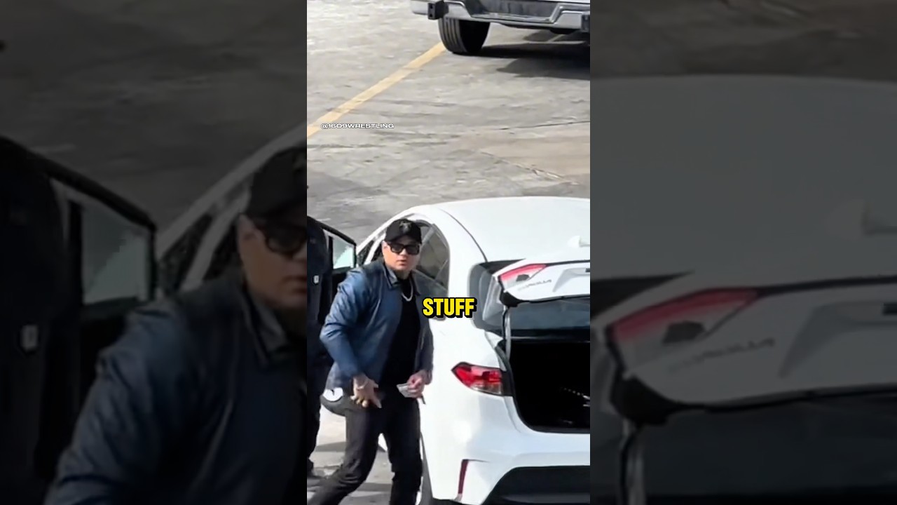 WWE Superstar Penta Spotted Unmasked Prior To WWE Raw In Buffalo NY 