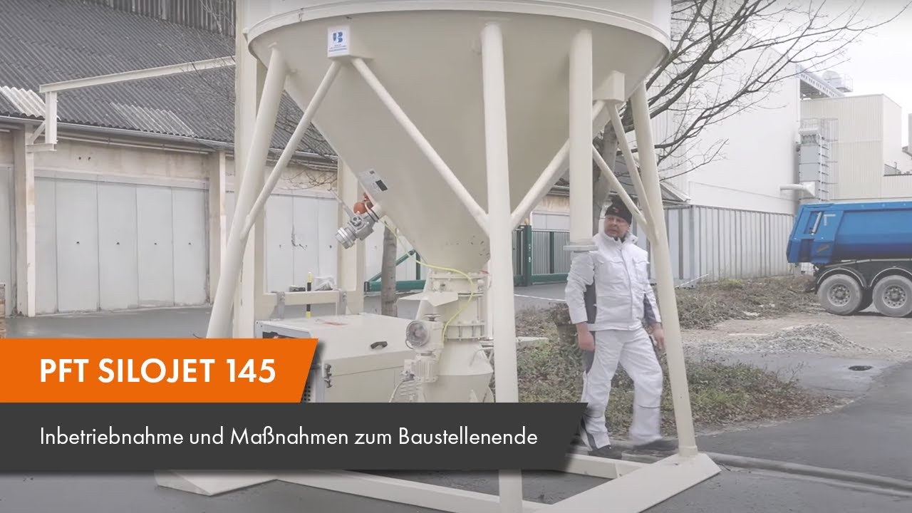 PFT SILOJET 145 - Inbetriebnahme und Maßnahmen zum Baustellenende