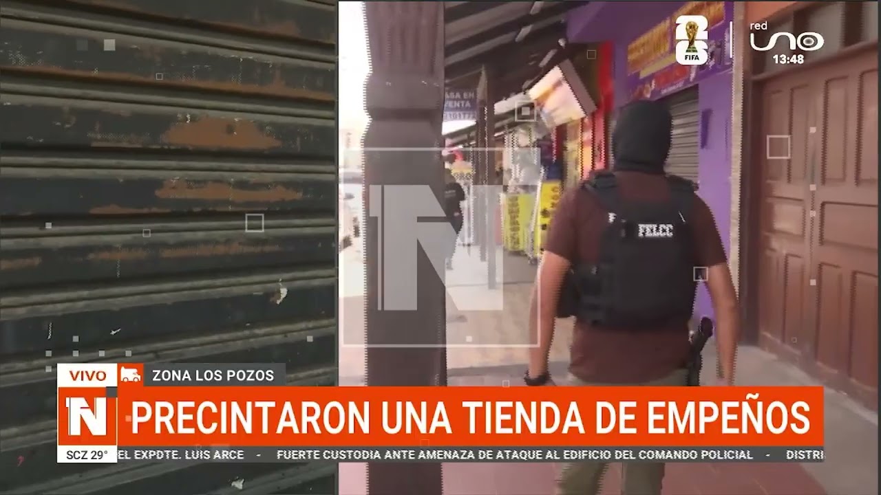 PRECINTARON UNA TIENDA DE EMPEÑOS