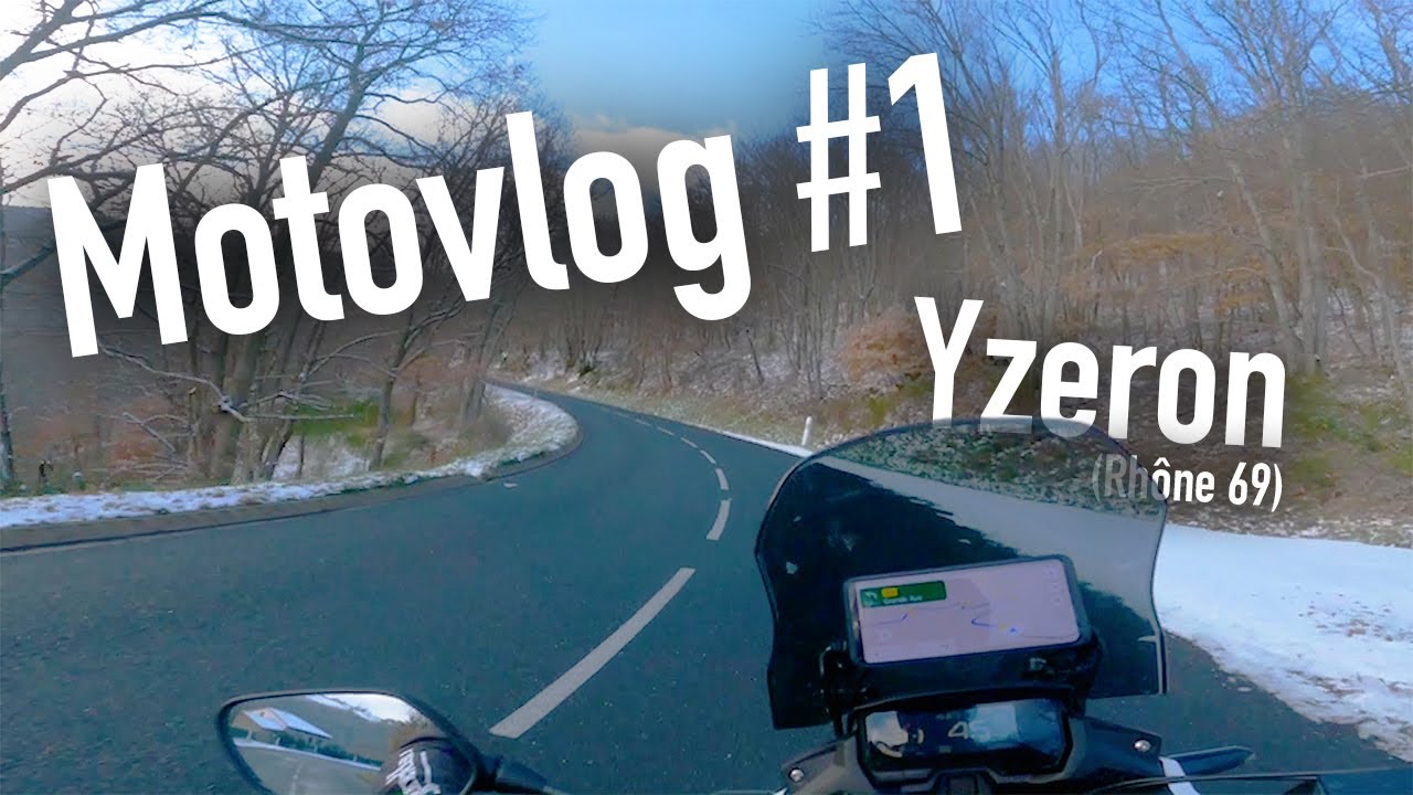Motovlog #1 - Yzeron (69 Rhône) Mont du Lyonnais - 4K