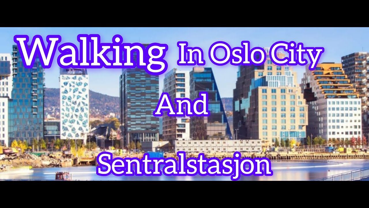 Oslo city , Shopping center and Sentralstasjon OSLO Norway.