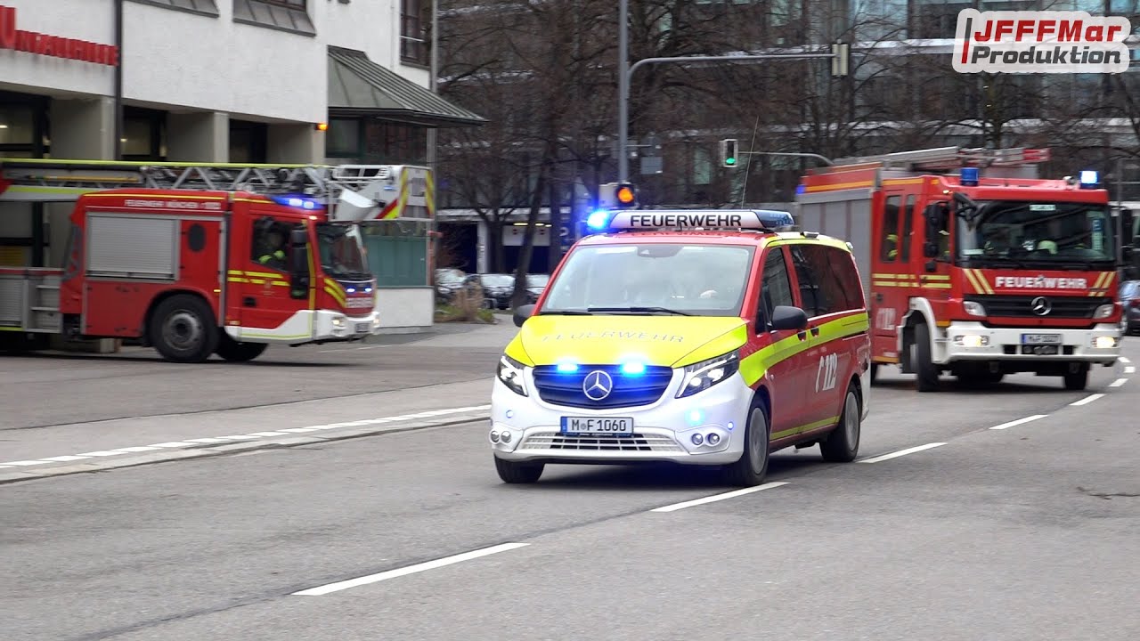 [NEUER ELW] Halbzug und NEF BF München Feuerwache 3