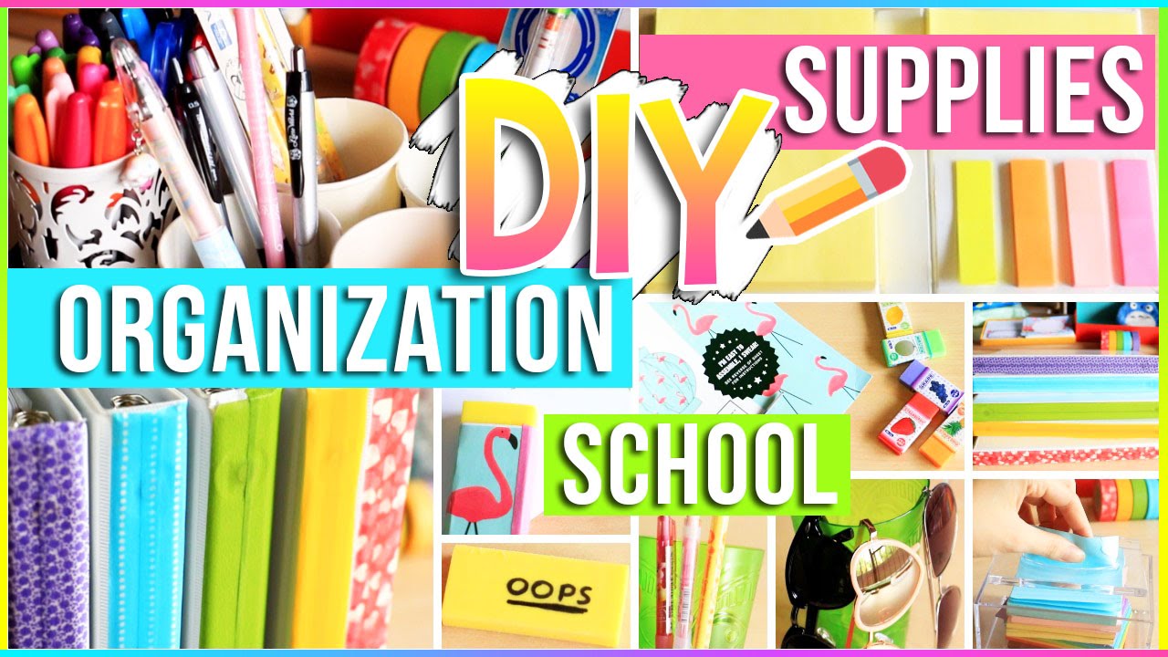 DIY School Supplies + Organization Ideas for Your Room! Easy DIY Projects You NEED To Try 2017-2018