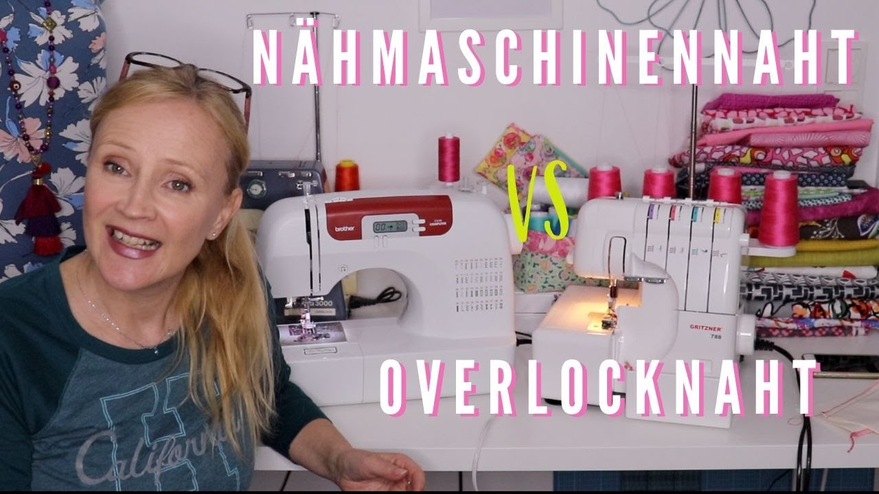Nähen lernen - Was ist der Unterschied zwischen Nähmaschinennaht und Overlocknaht??