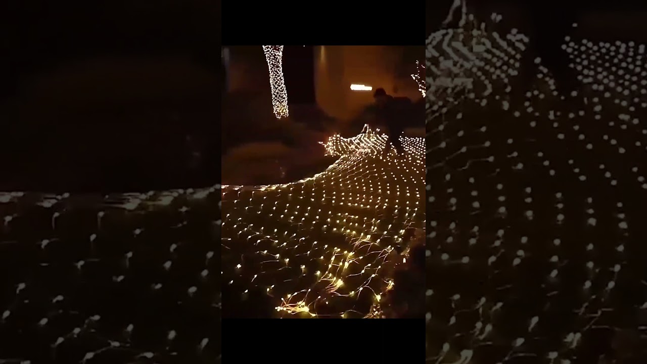 LED Solar Net Light #holidaylights #decorlights #gardenlights #stringlights #christmaslights