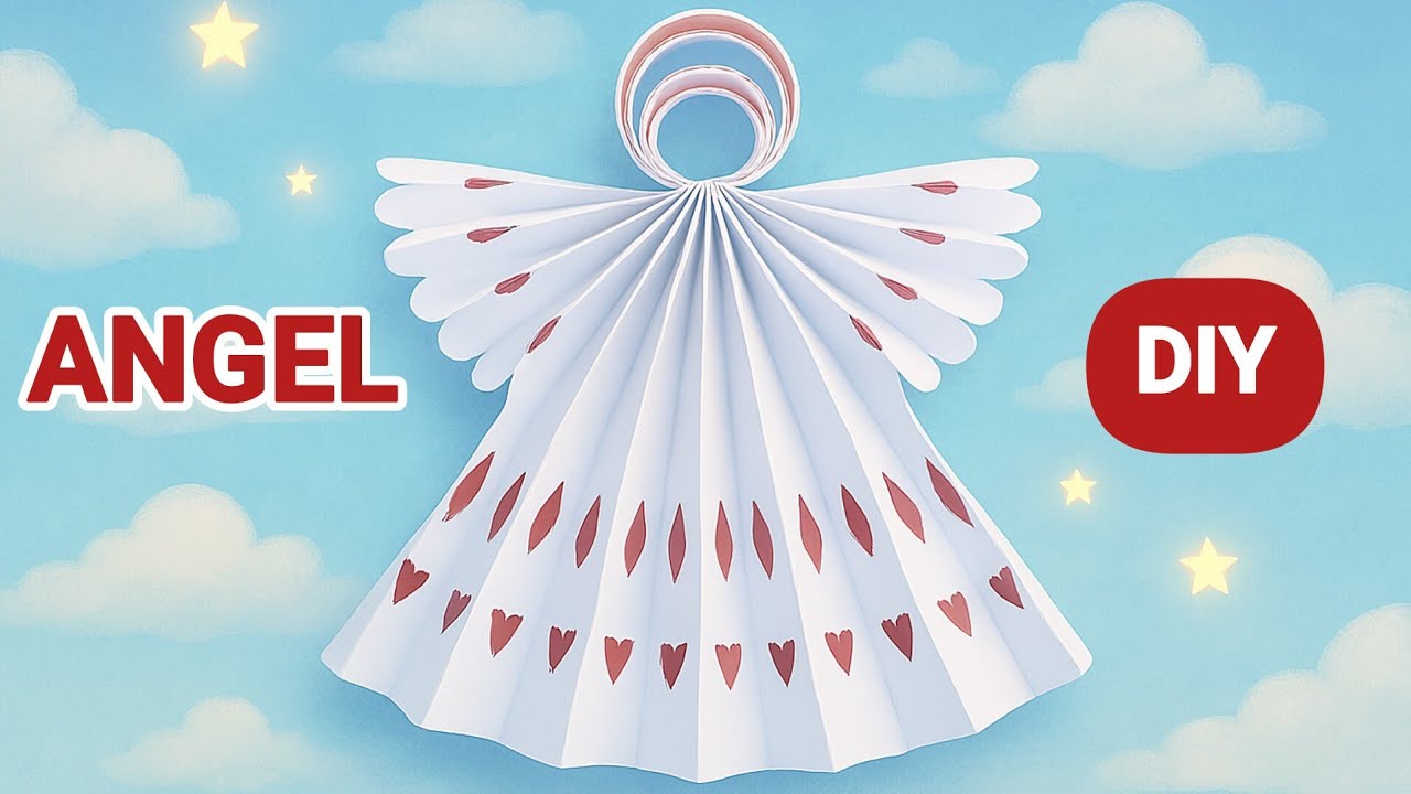 Easy Paper Angel 👼 | DIY Christmas Paper Decoration