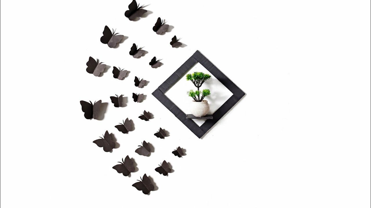 Paper butterfly wall art|Budget friendly home decor 😍