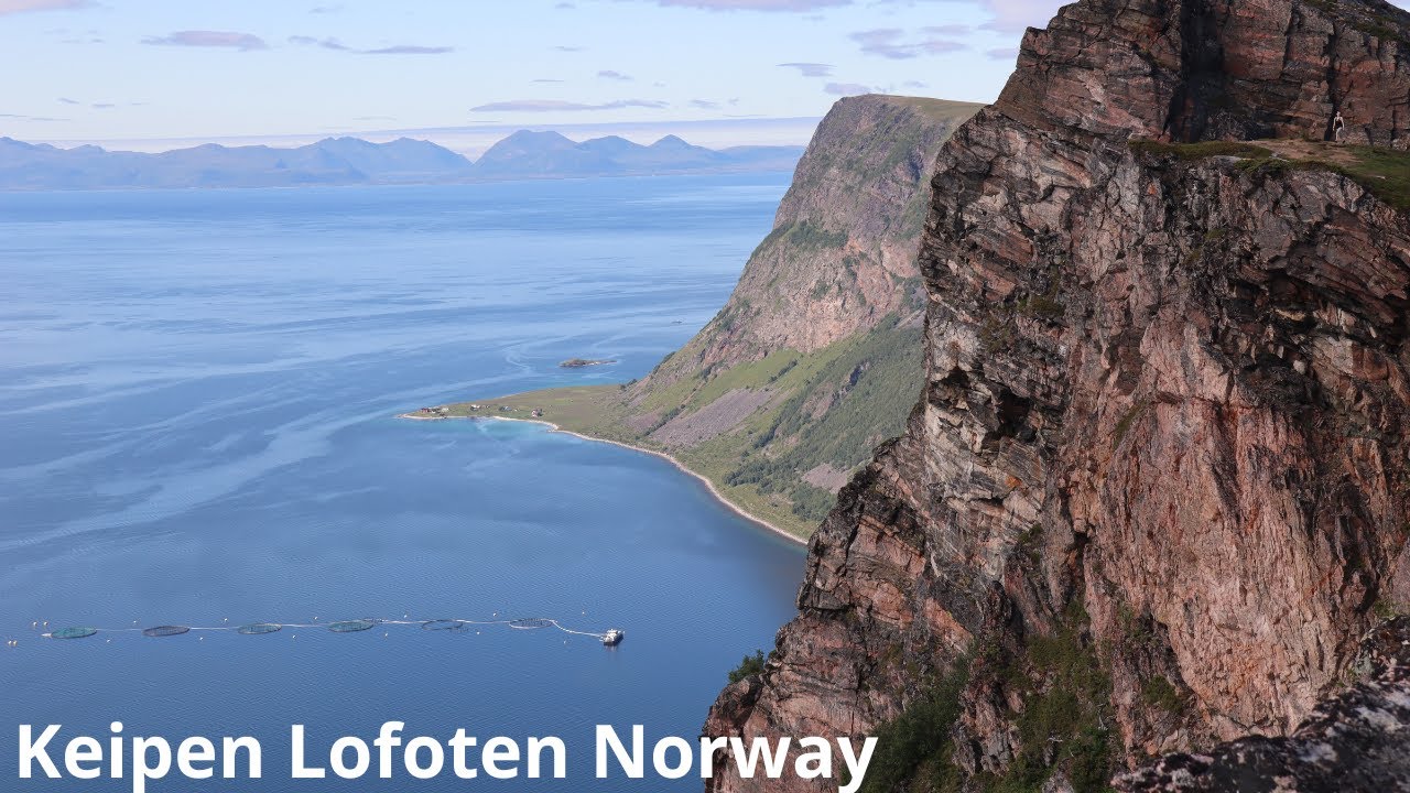Keipen Harstad Lofoten Norway (4K drone shot)