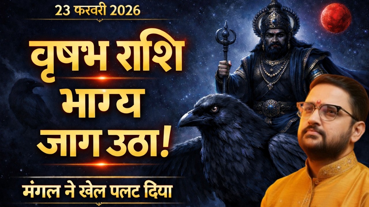 Vrishabh Rashi | 23 Feb 2026 मंगल कुंभ में प्रवेश | वृषभ राशि का धन योग जागा! | Taurus|Acharya Mukti
