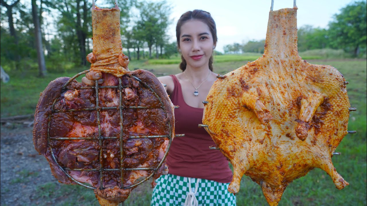 Duck roasted with chili sauce cook recipe - Amazing cooking