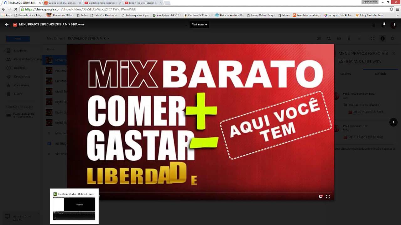 V&iacute;deo aula - Usando o Google Drive para hospedar e compartilhar o  menu digital