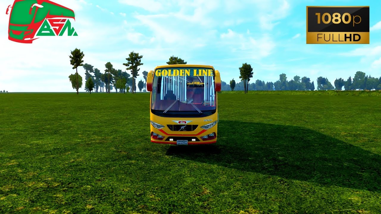 ETS 2 1080p। Muksudpur to Khulna। Golden line bus। BSN MAP।
