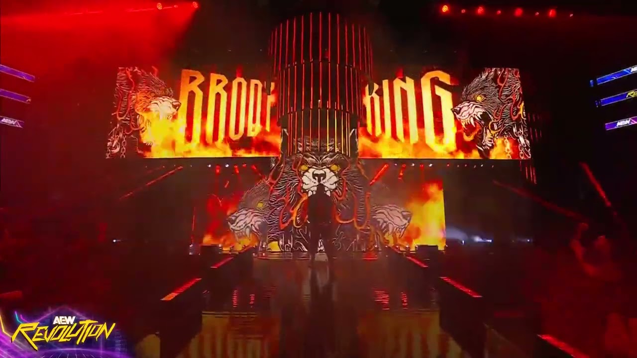 Brody King (The Hounds of Hell) badass entrance,AEW Revolution,9/3/25