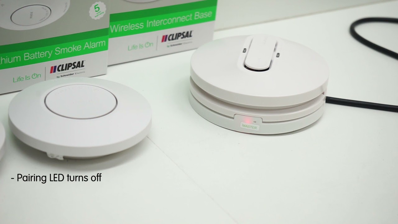 How to pair and test the Clipsal 755RFB2 and 755LPSMA4 Smoke Alarms