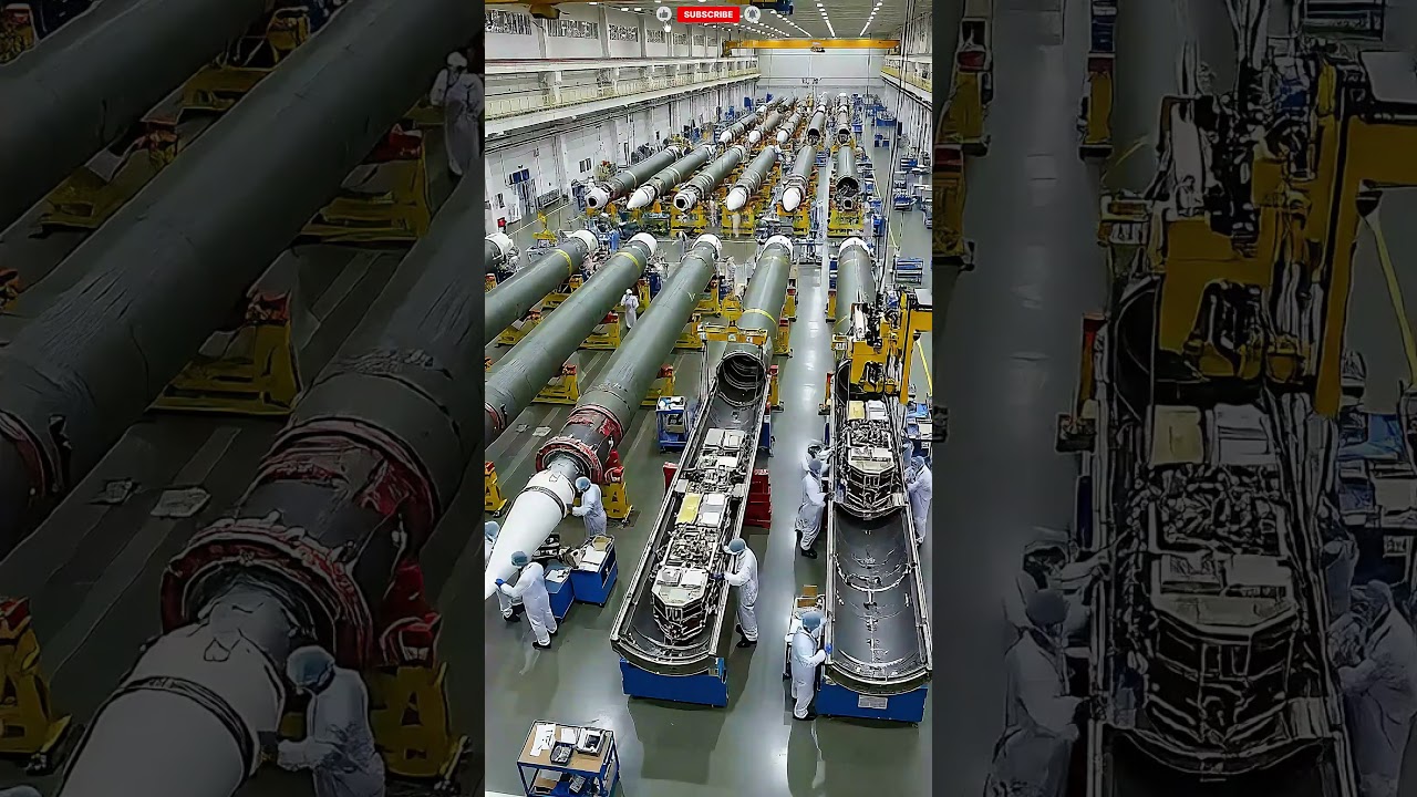 Massive weapons in the making! Incredible #shorts #missile #militarytech #viralshorts #mustwatch