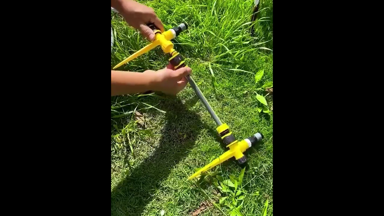 360&deg; Rotation Auto Irrigation System Garden Lawn Sprinkler Patio#shorts