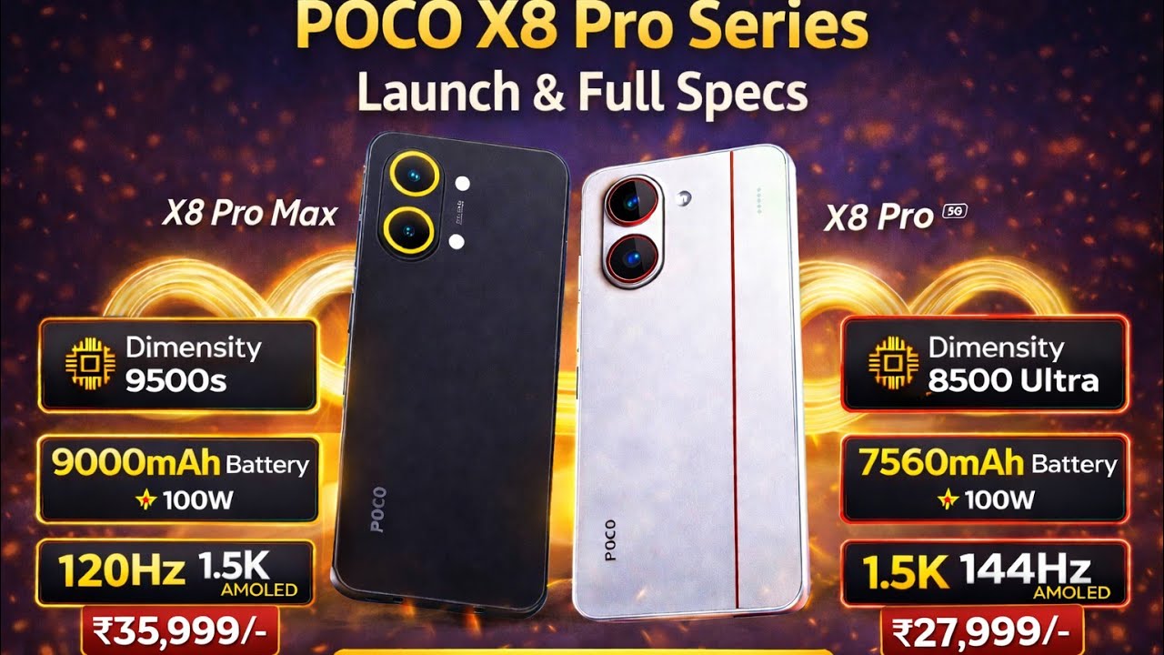 Подробности и характеристики запуска серии POCO X8 🚀🚀🔥🔥🔥 #pocox8pro