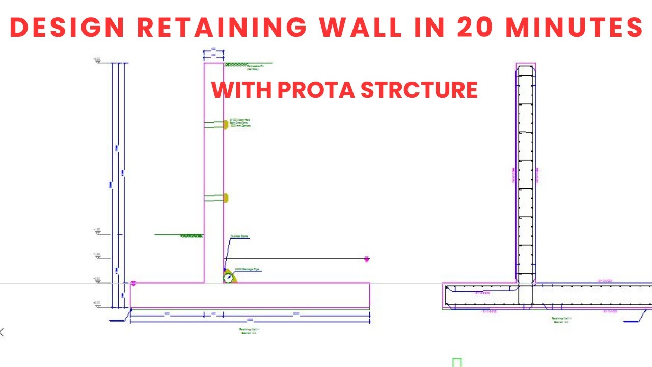 Retaining Wall Design in ProtaStructure | Step-by-Step Tutorial