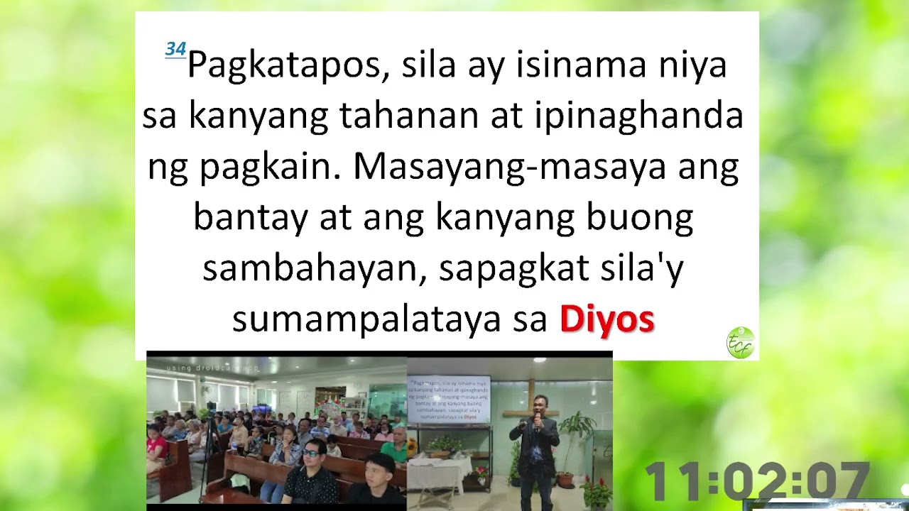 Mga Resulta ng Kaligtasang Nakamtan (Acts 16:32-40)