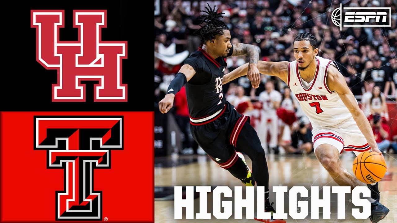 Houston Cougars vs. Texas Tech Red Raiders | Full Game Highlights | ESPN College Basketball