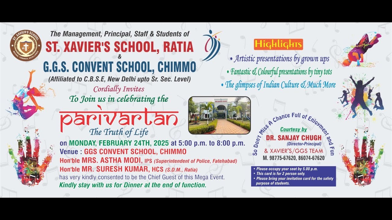 Live Telecast - Annual Function - ST. XAVIER'S SCHOOL, RATIA & G.G.S. CONVENT SCHOOL, CHIMMO .
