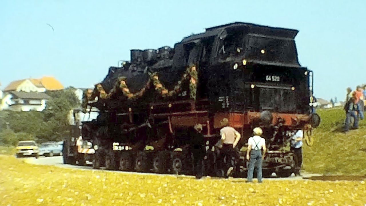 Der Weg zum Denkmal: Dampflok 64 520 in Engen